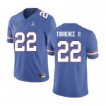 Men's Florida Gators #22 Rashad Torrence II NCAA Nike Blue Authentic Stitched College Football Jersey OGN6762MJ